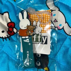 Miffy Keychain with Teddy Bear NEW NWT